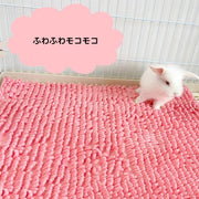ペット用マット 2枚組 2枚セット 犬 猫 小動物 おしっこマット 吸水 40cm 60cm うさぎ ウサギ モルモット チンチラ 洗濯可能 洗い替え ケージ内 ペットベッド スリーピングマット クッション 布団 ふわふわモコモコ 柔らかい 滑り止め