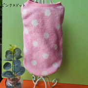 ペットウェア ドッグウェア タンクトップ 犬服 猫服 水玉 ドット 袖なし ノースリーブ 防寒 お散歩 お出かけ かわいい おしゃれ いぬ ねこ イヌ ネコ ペット用品