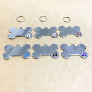 首輪用チャーム 2個セット ペット用品 ペンダント 犬用 吊り下げ ホネ型 骨型 ボーン型 可愛い おしゃれ 首輪アクセサリー いぬ イヌ