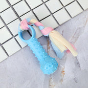 犬用おもちゃ 噛むおもちゃ ラバートイ ドッグトーイ 骨型 ロープ付き 玩具 ペット用品 グッズ ストレス解消