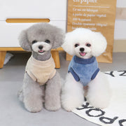 ペットウェア ベスト フリース 犬服 猫服 洋服 ドッグウェア キャットウェア 袖なし プルオーバー 暖かい あったか シンプル ロゴ ヒマワリ カジュアル 可愛い お散歩 お出かけ 普段使い 秋冬 ペット服 犬の服 猫の服