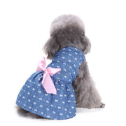 ペットウェア ワンピース 犬 ドッグ 小型犬 中型犬 猫 キャット ペット用品 ペットグッズ ドッグウェア Aライン ギャザー リボン ドット 水玉 花柄 レース サクランボ スイカ チェック イチゴ ボーダー しましま ストライプ かわいい キュート おしゃれ 定番 お出かけ イベント 黒 黄 青 赤 ピンク