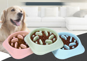 フードボウル 犬用食器 早食い防止 ペット用品 餌入れ エサ入れ デコボコ 凸凹 突起付き 餌皿 ペット用食器 フードディッシュ 給餌 えさ パステルカラー おしゃれ かわいい 単色 無地 いぬ イヌ ドッグ