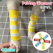 ペット用靴下 レッグウォーマー 同色4枚組 同色4枚セット ドッグウェア ペットグッズ 犬服 犬用品 靴下 ボーダー 犬 いぬ イヌ ペットウェア ニット 床ずれ 汚れ防止 秋冬 サポーター 保護 介護 リハビリ 怪我 防寒 カジュアル かわいい