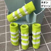 ペット用靴下 レッグウォーマー 同色4枚組 同色4枚セット ドッグウェア ペットグッズ 犬服 犬用品 靴下 ボーダー 犬 いぬ イヌ ペットウェア ニット 床ずれ 汚れ防止 秋冬 サポーター 保護 介護 リハビリ 怪我 防寒 カジュアル かわいい