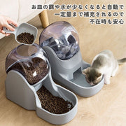 自動給餌器 自動給水器 犬用 猫用 餌入れ 水入れ ペットフィーダー 旅行 ペット用品 エサ入れ ワンちゃん ネコ 電池不要 電源不要 出張 北欧風 おしゃれ シンプル お留守番 便利 お出かけ ペットグッズ イヌ用 ネコ用 大容量 グリーン グレー
