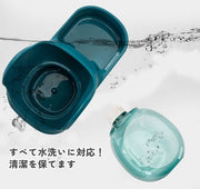 自動給餌器 自動給水器 犬用 猫用 餌入れ 水入れ ペットフィーダー 旅行 ペット用品 エサ入れ ワンちゃん ネコ 電池不要 電源不要 出張 北欧風 おしゃれ シンプル お留守番 便利 お出かけ ペットグッズ イヌ用 ネコ用 大容量 グリーン グレー