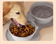 ペット用食器 フードボウル 折り畳み式 カラビナ付き シリコン製 散歩 旅行 犬 猫 イヌ ネコ 早食い防止 嘔吐防止 食器 お皿 餌皿 ポータブル 持ち運び 水入れ ウォーターボウル 丸洗い お手入れ簡単 お出かけ キャンプ ピクニック 花見