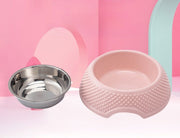 ペット用食器 フードボウル ステンレス製 取り外し可能 滑り止め 犬用 猫用 イヌ用 いぬ用 ネコ用 ねこ用 イヌ ネコ ペット用品 お食事グッズ お皿 えさ入れ 水入れ 水受け かわいい シンプル 便利