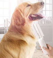 ペット用コーム 猫 犬 毛玉取り 抜け毛取り グルーミング 長毛 ロングコート ブラッシング マッサージ 櫛 お手入れ クリーナー ペット用品 ホワイト ピンク