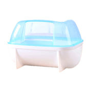 小動物用トイレ バスルーム ハムスター ペットグッズ ペット用品 シンプル クリア 無地 単色 ハムスターハウス 砂遊び 砂場 シャワー 浴室 かわいい おしゃれ 小型 飛び散り防止