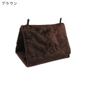 小鳥用ハンモック 小鳥用ハウス 小鳥用ベッド インコ 文鳥 オウム 小動物用 ペット用品 ペットグッズ 三角形 トライアングル ふかふか ふわふわ 防寒 暖かい 無地 ピンク グレー イエロー かわいい キュート 秋 冬