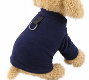 ペット用 犬の服 フリース 洋服 Ｄカンつき 無地 カジュアルデザイン ペットウェア 超小型犬 小型犬 中型犬 大型犬 猫 ワンちゃん ネコちゃん シンプルデザイン