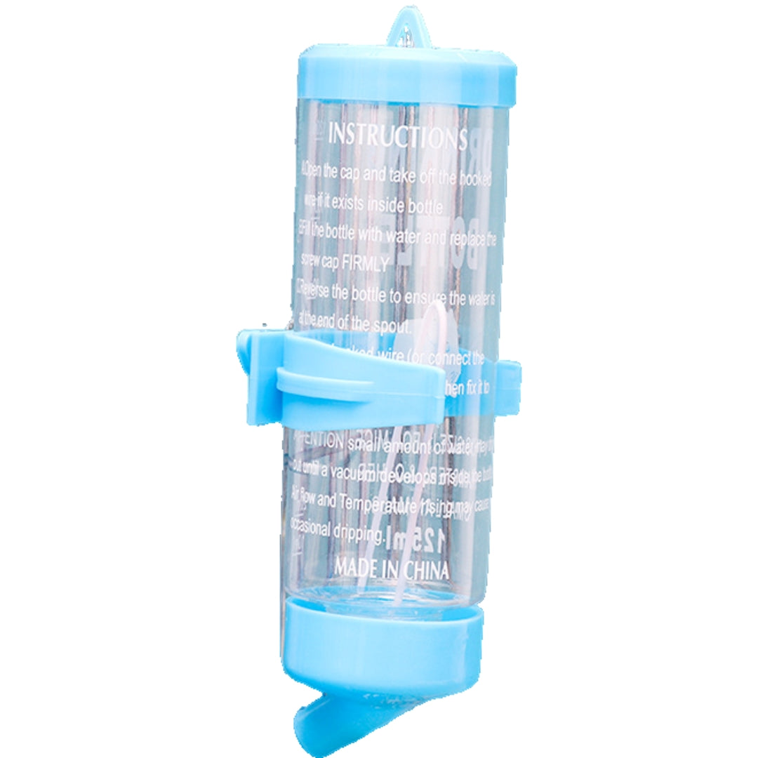 小動物用給水器 ウォーターボトル 125ml 水やり 水飲みボトル ペット用品 ケージ取り付け ハムスター モルモット ペットグッズ 簡単設置 シンプル コンパクト 省スペース