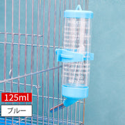 小動物用給水器 ウォーターボトル 125ml 水やり 水飲みボトル ペット用品 ケージ取り付け ハムスター モルモット ペットグッズ 簡単設置 シンプル コンパクト 省スペース