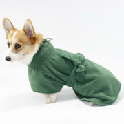 犬用バスローブ ガウン ペット用品 小型犬 中型犬 大型犬 わんちゃん用 犬用品 ペットタオル 犬用タオル シャワー お風呂 水浴び 散歩
