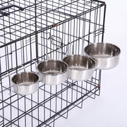 ペット用食器 フードボウル ケージ用 ペット用 犬用品 猫用品 食器 皿 フック ステンレス フードボール ウォーターボウル 取り付け エサ入れ 餌入れ 水入れ