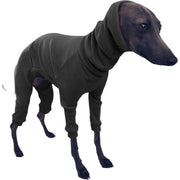 ドッグウェア ロンパース イタリアン グレーハウンド イタグレ服 ロングスリーブ タートルネック リブ スリムフィット 犬服 ペット用品 小型犬 つなぎ カバーオール おしゃれ かっこいい 首が長い スリムボディーな犬種用 S M L XL 2XL 3XL 4XL 5XL グレー イエロー レッド ブラック