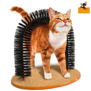 グルーミングブラシ セルフブラシ 猫 ブラシ 抜け毛処理 毛づくろい お手入れ ペット用品 痒み止めブラシ ペットブラシ アーチ型 取り外し可能 簡単 おもちゃ 猫ブラシ ネコ cat