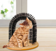 グルーミングブラシ セルフブラシ 猫 ブラシ 抜け毛処理 毛づくろい お手入れ ペット用品 痒み止めブラシ ペットブラシ アーチ型 取り外し可能 簡単 おもちゃ 猫ブラシ ネコ cat