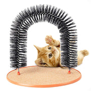 グルーミングブラシ セルフブラシ 猫 ブラシ 抜け毛処理 毛づくろい お手入れ ペット用品 痒み止めブラシ ペットブラシ アーチ型 取り外し可能 簡単 おもちゃ 猫ブラシ ネコ cat