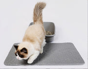 猫用 砂取りマット トイレマット 猫砂キャッチャー 砂落とし S M ネコ ペット用品 飛び散り防止 滑り止め 防水 大判 長方形 水洗い可 シンプル 便利