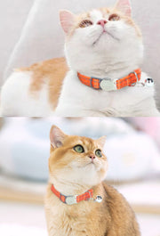 首輪 カラー セーフティバックル 安全バックル ペットグッズ ペット用品 猫用  鈴付き 無地 ステッチ 夜間対策 お出かけ  お散歩 おしゃれ かわいい ねこ ネコ セーフティーバックル 外れる