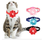 猫用首輪 カラー セーフティバックル  リボン 鈴 和柄 プリント 花 フラワー コサージュ ラインストーン キラキラ 愛猫 CAT ペット用品 猫グッズ おしゃれ かわいい おめかし お出かけ 蝶ネクタイ ボウタイ