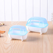 小動物用トイレ バスルーム ハムスター ペットグッズ ペット用品 シンプル クリア 無地 ハムスターハウス 砂遊び 砂場 シャワー 浴室 かわいい おしゃれ 小型 飛び散り防止