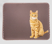 猫用砂取りマット 猫砂マット トイレマット 飛び散り防止 拡散防止 散らかし防止 ペット用品 小さめ ネコ ねこ ペットマット メッシュ 足砂取り 防水 スクエア 四角 シンプル キャットグッズ