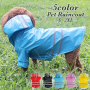 ペット用レインコート 袖あり 犬の服 犬服 雨服 雨具 フード付き ドッグウェア 防水 反射テープ 前開き 梅雨対策 雨の日用 お散歩 お出かけ 可愛い おしゃれ 着せやすい