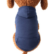 ドッグウェア 犬服 パーカー ジャケット 無地 シンプル スウェット ペット 犬 猫 洋服 防寒 暖かい 秋冬 長袖 フード付き