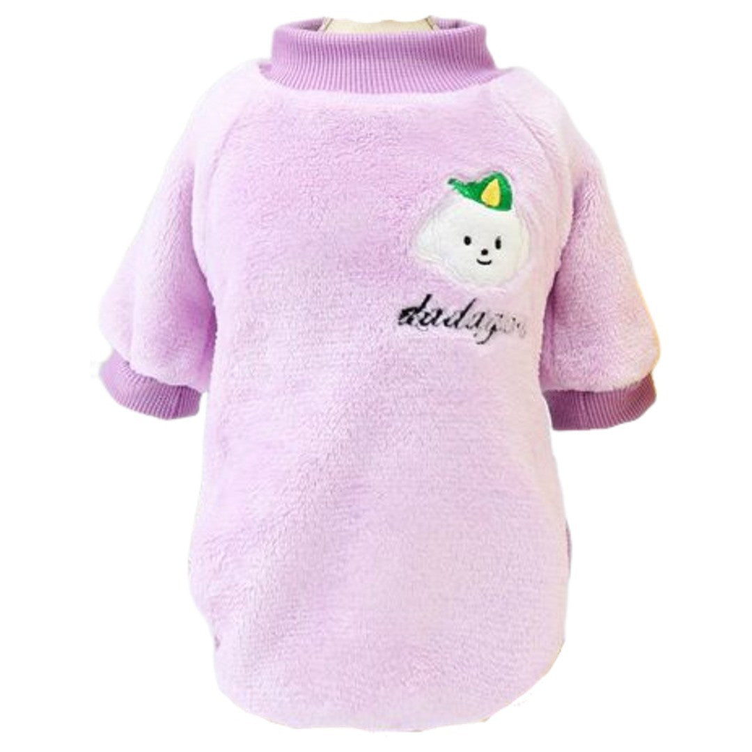 ドッグウェア トレーナー ボア 袖あり 犬の服 ペットウェア ペット服 ペット用品 ドッグ用品 小型犬 中型犬 プルオーバー もこもこ かわいい