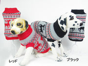 ペット服 犬用セーター ノルディック柄 トナカイ柄 ドッグウェア 犬服 コスプレ 秋冬服 ニット セーター 小型犬 中型犬 ペット用品 犬用品 ペットグッズ ハロウィン クリスマス