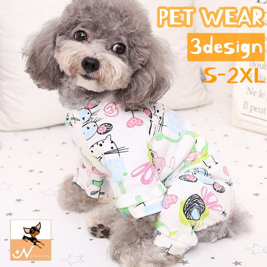 ペットウェア パジャマ カバーオール つなぎ 犬服 洋服 商品画像