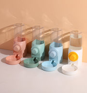 ペット用給水器 自動給水器 ゲージ用 500ml ペット用品 猫 犬 ネコ イヌ 水入れ 取付け ネジ式 給水ボトル付き カラバリ豊富