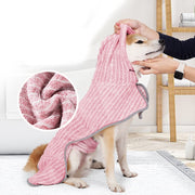 ペット用バスローブ バスタオル 犬用 小型犬 中型犬 ペットウェア フード付き 面ファスナー マジック テープ ポンチョ タオル ドッグウェア ペット服 犬服 オールシーズン ペット用手入れ用品 バス用品 ガウン 水遊び お風呂 雨の日
