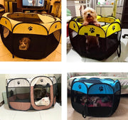 ペット用サークル ペットテント ペットハウス 犬用 猫用 ペット用 91×91×58cm ペットケージ ペットサークル 八角系 折りたたみ式 メッシュ 通気性 仕切り ファスナー 防水 簡単 コンパクト 持ち運び 室内 室外 野外 折り畳み 便利 ペット用品 ドッグ キャット
