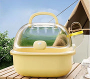 小動物用キャリーケース キャリーバッグ ペットキャリー ペット用品 ケージ 取っ手付き ハムスター モルモット ハリネズミ 散歩 お出かけ 外出用 通院 ペットグッズ