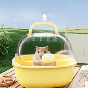 小動物用キャリーケース キャリーバッグ ペットキャリー ペット用品 ケージ 取っ手付き ハムスター モルモット ハリネズミ 散歩 お出かけ 外出用 通院 ペットグッズ