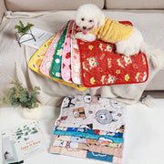 ペット用マット ペット用ベッド 40×30cm 50×40cm ペット用品 犬用 猫用 ふかふか スクエア 四角 長方形 クッション プリント柄 寝具 寝床 車内 カーシート マット シート パット 中敷き ケージ内 室内 屋内 可愛い カラフル キュート イヌ いぬ ネコ ねこ キャット ドッグ