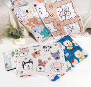 ペット用マット ペット用ベッド 40×30cm 50×40cm ペット用品 犬用 猫用 ふかふか スクエア 四角 長方形 クッション プリント柄 寝具 寝床 車内 カーシート マット シート パット 中敷き ケージ内 室内 屋内 可愛い カラフル キュート イヌ いぬ ネコ ねこ キャット ドッグ