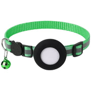 猫用首輪 Airtag収納ケース付き カラー ネコ ねこ 子犬 小動物 ペット用品 セーフティーバックル Airtagケース エアタグ 保護カバー 鈴付き 反射ライン