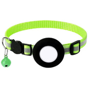 猫用首輪 Airtag収納ケース付き カラー ネコ ねこ 子犬 小動物 ペット用品 セーフティーバックル Airtagケース エアタグ 保護カバー 鈴付き 反射ライン