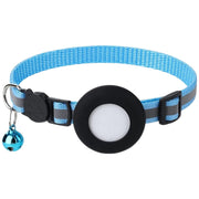 猫用首輪 Airtag収納ケース付き カラー ネコ ねこ 子犬 小動物 ペット用品 セーフティーバックル Airtagケース エアタグ 保護カバー 鈴付き 反射ライン