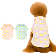 ペットウェア ポロシャツ ペット用 ドッグウェア 犬服 犬用 猫用 ペット用品 ペットグッズ 雲柄 プリント 襟付き 可愛い おしゃれ お散歩 お出かけ