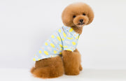 ペットウェア ポロシャツ ペット用 ドッグウェア 犬服 犬用 猫用 ペット用品 ペットグッズ 雲柄 プリント 襟付き 可愛い おしゃれ お散歩 お出かけ