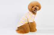 ペットウェア ポロシャツ ペット用 ドッグウェア 犬服 犬用 猫用 ペット用品 ペットグッズ 雲柄 プリント 襟付き 可愛い おしゃれ お散歩 お出かけ