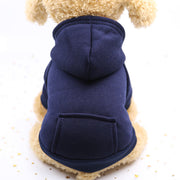 ペット服 パーカー ドッグウエア 犬服 猫服 キャットウエア フーディ 袖あり 秋 冬 防寒 裏ボア 裏起毛 犬 猫 小型犬 お出掛け お散歩 プルオーバー 迷彩 無地 バイカラー ペット用品 フード付き イヌ ネコ