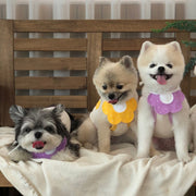ペット用スタイ バンダナ よだれかけ ペット用品 ドッグウェア 犬グッズ 花モチーフ フラワー ドット おしゃれ かわいい お出かけ 猫用 キャットウェア ねこ イヌ